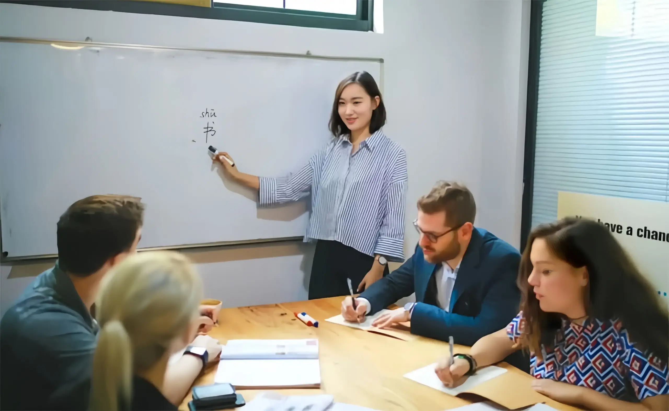 Mandarin group class at Nihao Language Education in Hong Kong